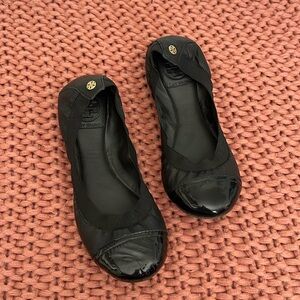 Tory Burch Bridgette Ballet Flat in Black Size 6